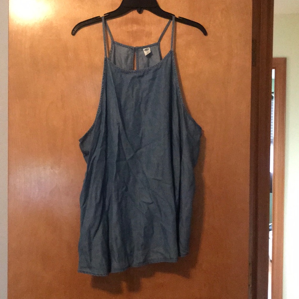 Denim like strong tank top